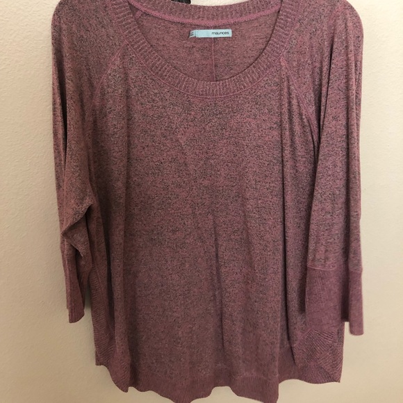 Maurices Sweaters - 🍀 Pink marbled 3/4 sleeve sweater